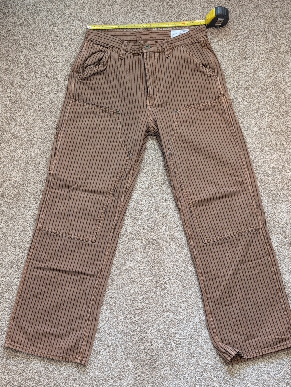 🧶🗝️ GAP Brown Pinstripe Cargo Pants